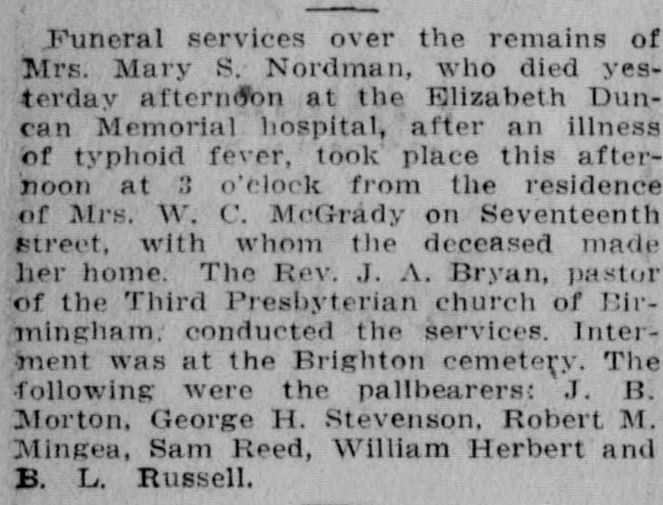 Mary S. Nordman obituary